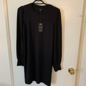 Lucky Brand Black Long Sleeve Shirt Dress …